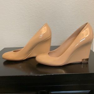 Tory Burch Patent Leather Wedges